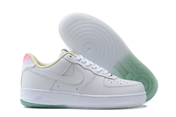 Women's Air Force 1 Low Top White Shoes 074